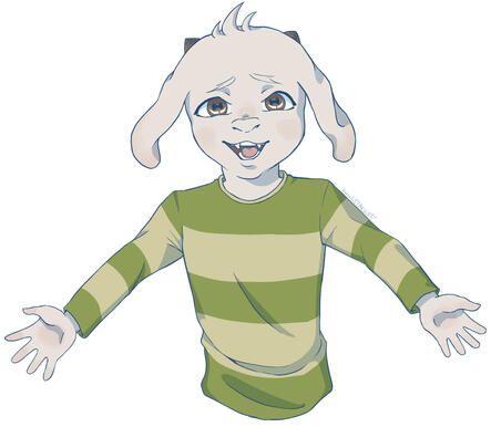 Asriel from Undertale fanart (commission)