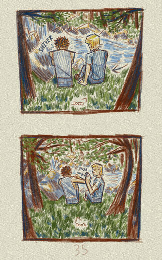 Colorful Sketchy Comic Page